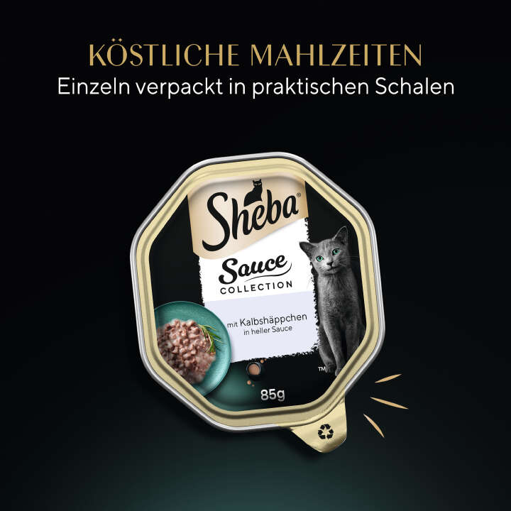 Sheba Katzen-Nassfutter Sauce Collection Kalbsfleisch in heller Sauce